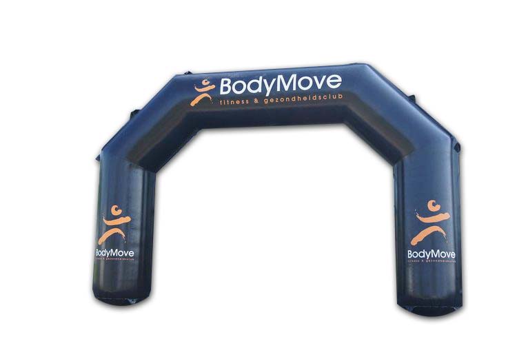 Op maat gemaakte opblaasbare reclame boog voor BodyMove